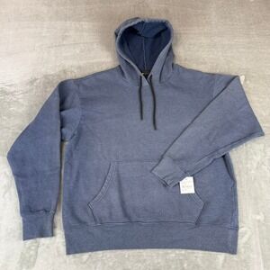 Zella Pullover Hoodie Mens Large Navy Halite Drawstring Pocket Nordstrom New NWT